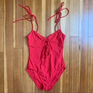 Karla Coletto Red Tie One Piece